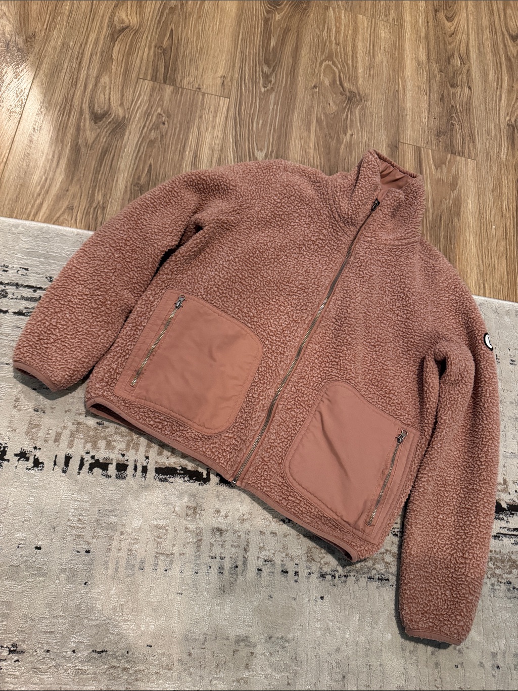 Vuori Alpine Sherpa Jacket In Terracotta